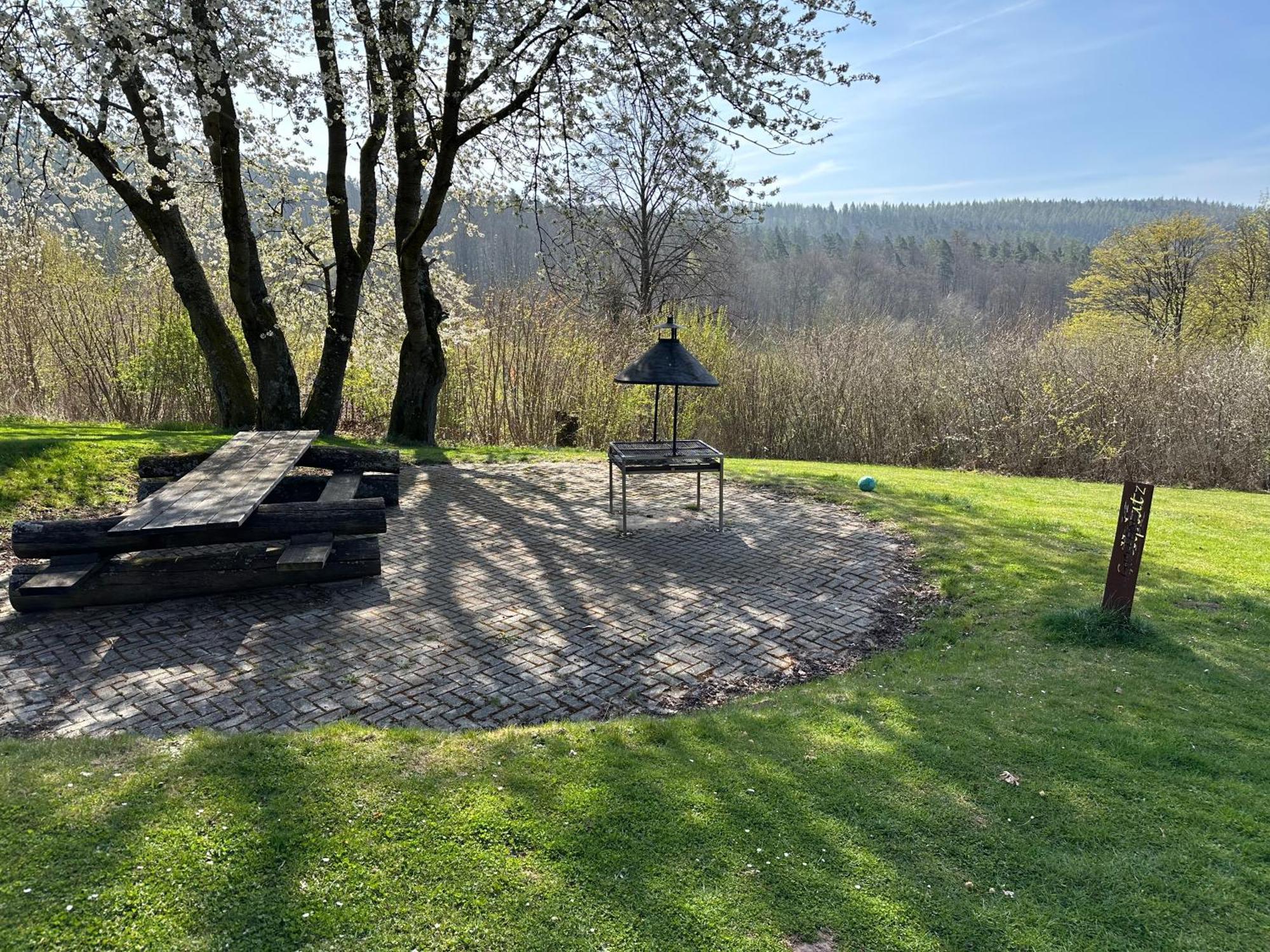 Natur Pur - Waldurlaub Im Tiny House Ronshausen Exterior foto